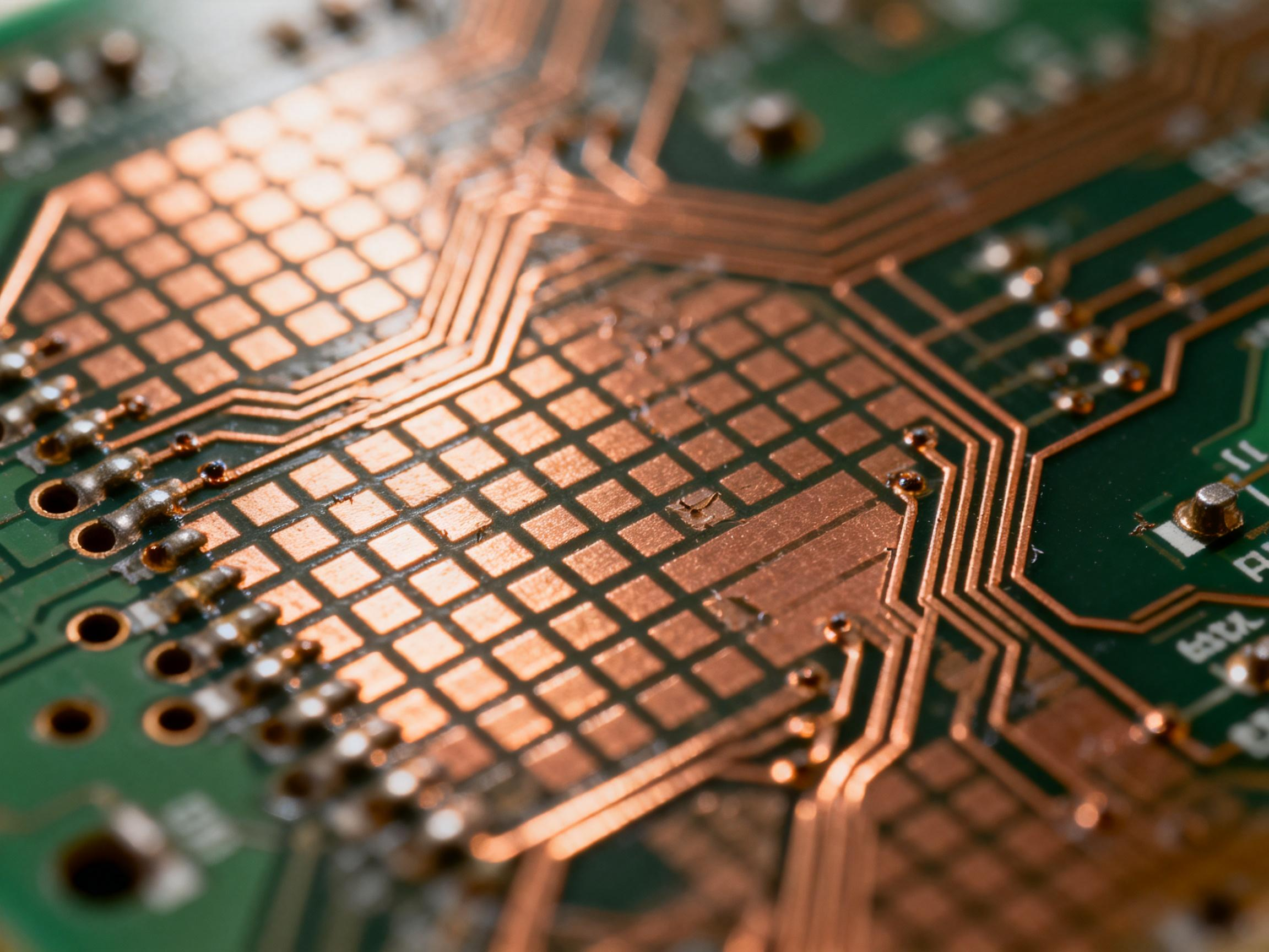 单面pcb线路特写 单面pcb线路特写